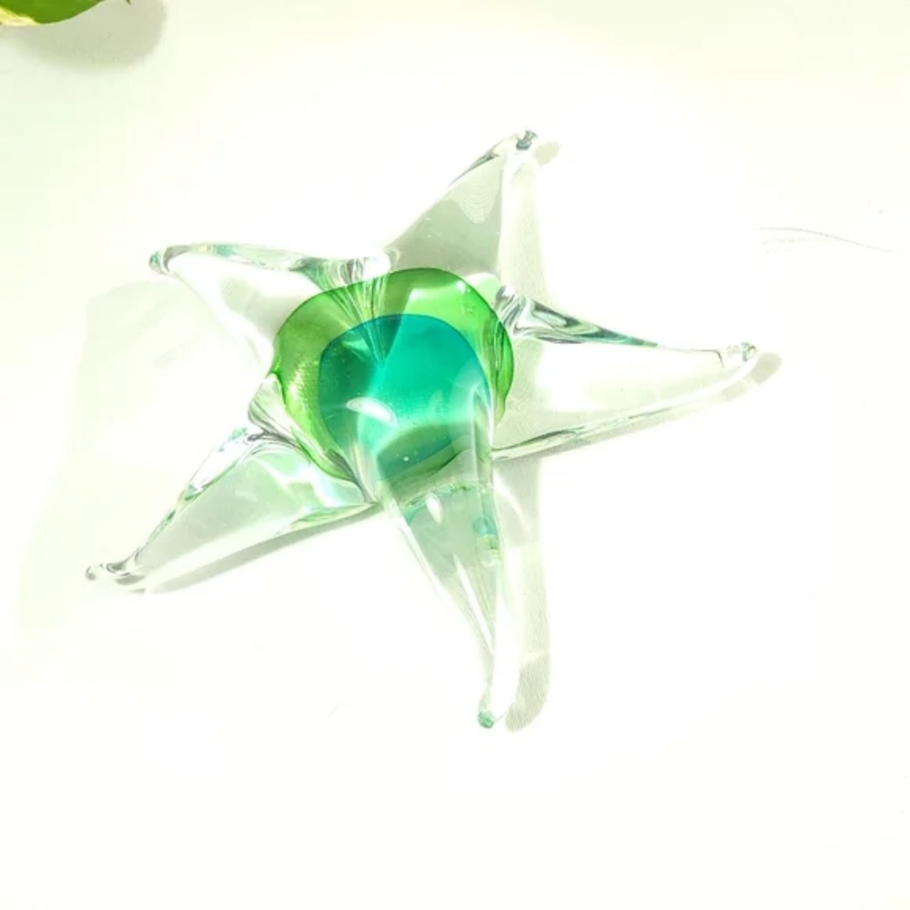 Blown Glass Starfish Paperweight - Picture 4 of 8